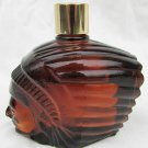 Avon Indian head brown glass bottle Spicy After Shave about 3 ounces left Avon Indian head brown glass bottle Spicy After Shave about 3 ounces left