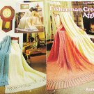 Leisure Arts 250 Fisherman Crochet Afghans booklet 4 designs