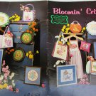 Bloomin' Critters cross stitch booklet LWS rabbit whale peacock unicorn +