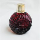 Avon red Facets ornament mini bottle Charisma cologne perfume 1.0 fl oz full