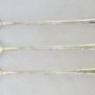 Rogers silverplate Rose Mary 3 ice tea spoons