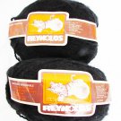 Reynolds Kitten yarn 2 skeins black full one dye lot