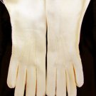 Ladies gloves dark cream color size 6 faux suede feel never used Ladies gloves dark cream color size 6 faux suede feel never used