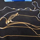 Avon two tone 3 snake chain necklaces bundle new in box 2001
