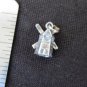 Sterling windmill charm only about 5/8" long for bracelet windmill turns