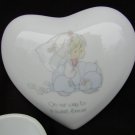 Precious Moments heart shaped trinket box wedding On Way to Sweet Forever