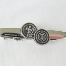 Tie bar clip Anson Sterling blacksmtih man anvil and TD in diamond setting Tie bar clip Anson Sterling blacksmtih man anvil and TD in diamond setting