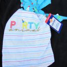 Top Paw XS dog T shirt & Bandana white stripes Party Animal new with tags Top Paw XS dog T shirt & Bandana white stripes Party Animal new with tags
