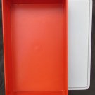 Tupperware 794 paprika bacon deli meat keeper & clear lid 795 11x7x2 Tupperware 794 paprika bacon deli meat keeper & clear lid 795 11x7x2