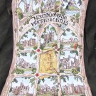 Northumbria Priories & Castles souvenir towel 18x28"