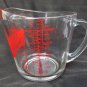 Anchor Hocking 4 cup measuring pitcher glass Oven Originals