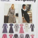 Simplicity 8726 misses dress uncut sizes 12 14 16 18 Slim or Flared skirt