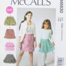 McCall M6830 child skirt sizes 7 8 10 12 14 UNCUT 6 styles pattern