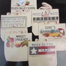 Janlynn Totable Cross stitch patterns for bags purses 6 designs