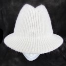 Arlington ladies Arlin ivory cream knit ribbed hat 9% wool size  22"