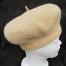 Betmar New York camel colored beret tam ladies hat