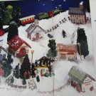 Christmas Village cross stitch patterns BH&G 1992 7 houses church, town hall, more