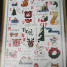 Christmas Alphabet Sampler cross stitch pattern McCall magazine 1991
