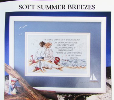 Stoney Creek cross stitch pattern Soft Summer Breezes seashore children dreams