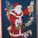 Joyful Santa Christmas cross stitch pattern