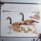 Ducks on lake Hideaway Heritage cross stitch pattern