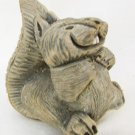 Artesania Rinconada gray squirrel forest animal 1970s figurine wide tail Artesania Rinconada gray squirrel forest animal 1970s figurine wide tail