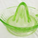 Green Depression uranium glass juice reamer great shape