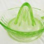 Green Depression uranium glass juice reamer great shape