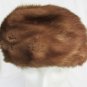 Mink hat light brown semi bucket pillbox style Fashioned by Joan