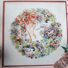 Cross stitch pattern Bird Nest Wreath pattern