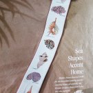 Cross stitch pattern Sea Shell banner from Classic Cross Stitch Magazine