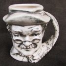 Sally Bush miniature toby mug old man gray ceramic