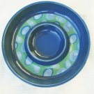 Shonfelds blue pattern small dip bowl appetizer serving dish crackers cheese