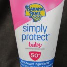 Banana Boat Simply Protect Baby 50+ SPF sunscreen lotion 6 oz old stock Banana Boat Simply Protect Baby 50+ SPF sunscreen lotion 6 oz old stock