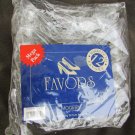 12 clear plastic shoe slippers Cinderella heels party favors wedding 3" long