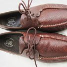 SAS size 7N comfort moccasin pebbly brown lether lace up shoes SAS size 7N comfort moccasin pebbly brown lether lace up shoes