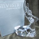 Silvestri mouth blown reindeer glass reclining position with box stunning