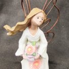 Angel Accents September Sweet Memories 49309 Asters figurine by Roman