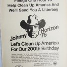 Johnny Horizon '76 Pledge One Hour 1973 ad