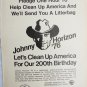 Johnny Horizon '76 Pledge One Hour 1973 ad