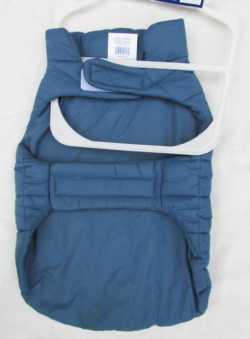 Top Paw blue puffer dog jacket size M new