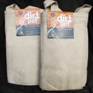 2 Hydrofarm Dirt Pots 15 gallon tan planters with handles patio flexible NWT 2 Hydrofarm Dirt Pots 15 gallon tan planters with handles patio flexible NWT