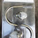 Croscill curtain scarf holders antique gold tone set frosted bulbs new in package