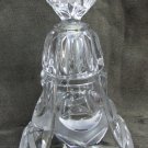 Echt Bleikristal lead crystal bell heart design 6 1/2" tall beaded ringer