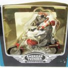 American Thunder motorcycle ornament Cavanagh reindeer on red cycle
