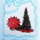 Poinsettia mni layered Christmas tree skirt pattern 30" diameter