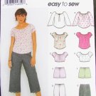 Simplicity 9573 misses tops pants shorts sizes 12 14 16 18 UNCUT pattern casual
