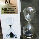 Glass Magnetic sand timer hour glass Modern Expressions desk sculpture Glass Magnetic sand timer hour glass Modern Expressions desk sculpture