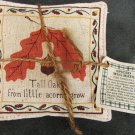 Alice's Cottage spiced mug mats Tall Oaks autumn leaves set of 4 with tag