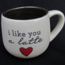 Latte cup Demdacco I like you a latte small beige with brown inside